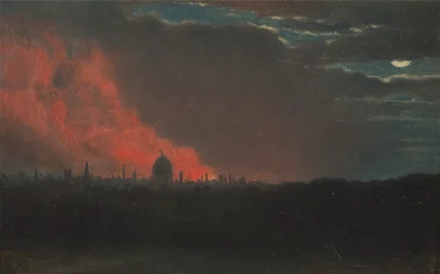 Fire in London, Seen from Hampstead